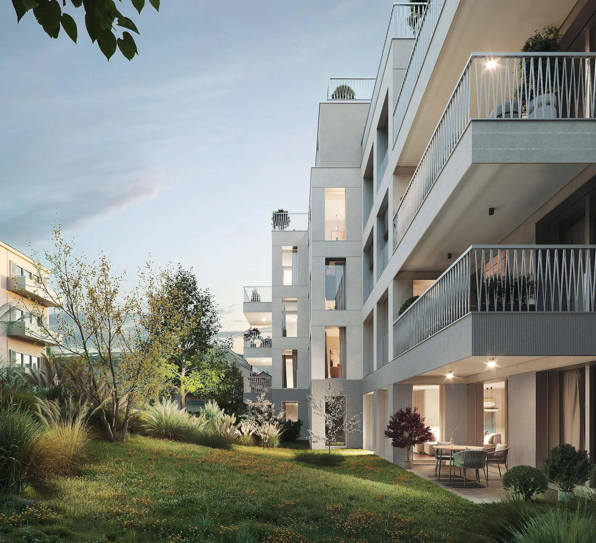 Langgrütstrasse — bašte i patio terase od porcelanskih pločica