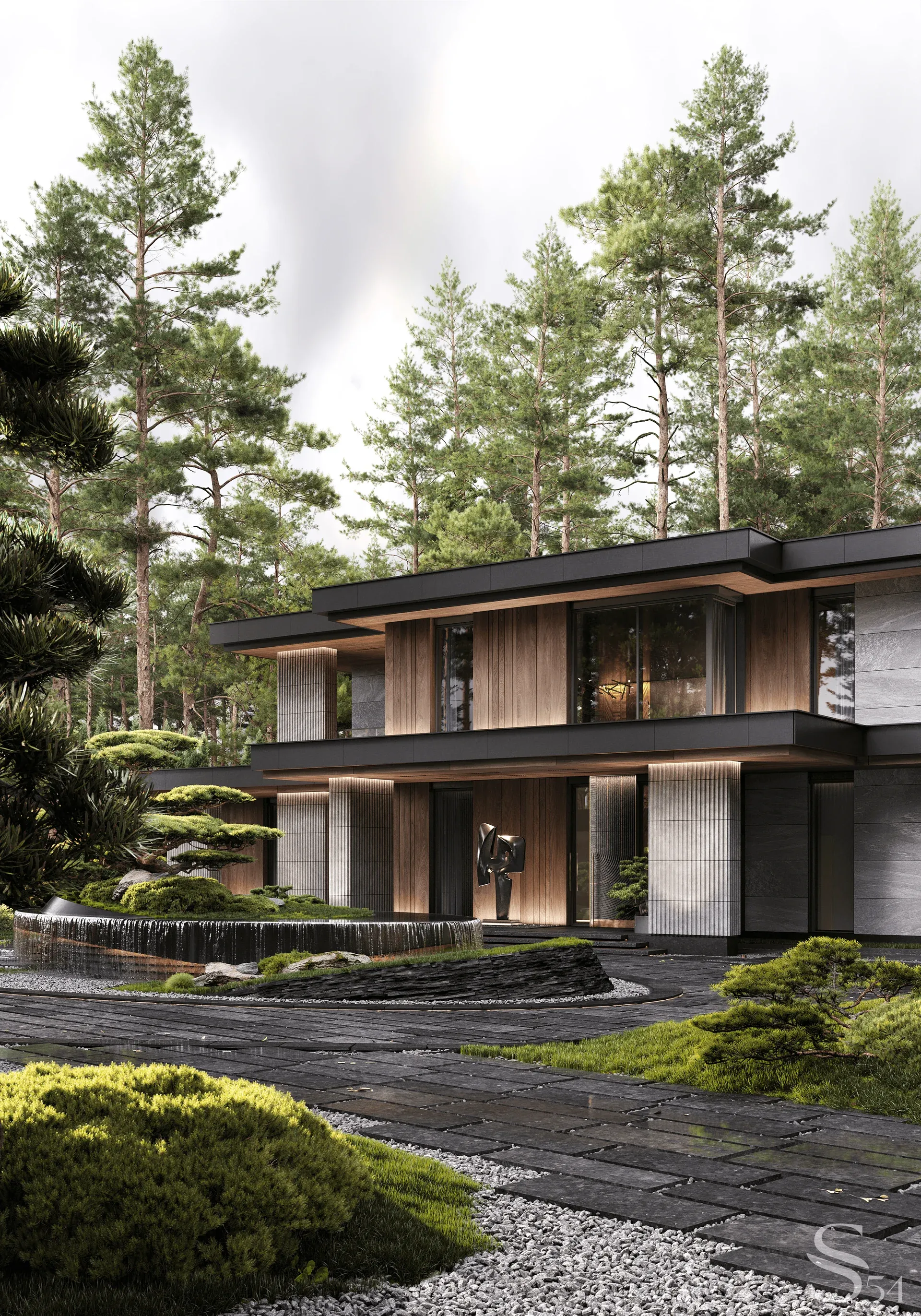 Studia54 vila — bočna strana, drugi pogled